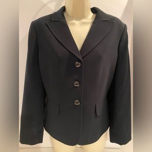 Tahari Arthur S. Levine dark blue blazer, size 10